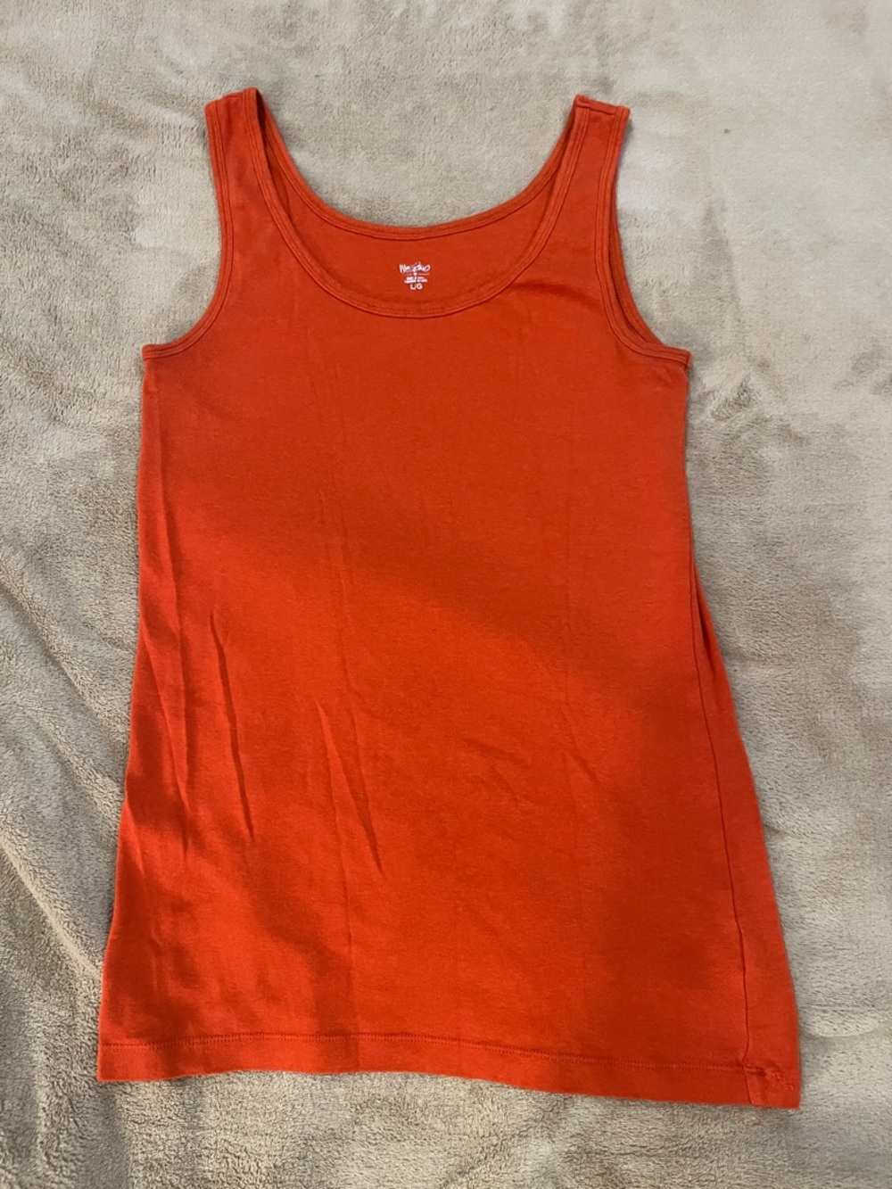 Mossimo Supply Co. Scoop Neck Tank Top - Orange-Red